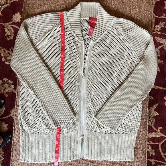 Light Green Knit Cardigan with Matching Tank HPπ - Picture 3 of 14